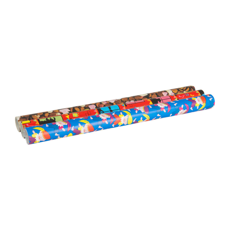 Inpakpapier sint - set van 3
