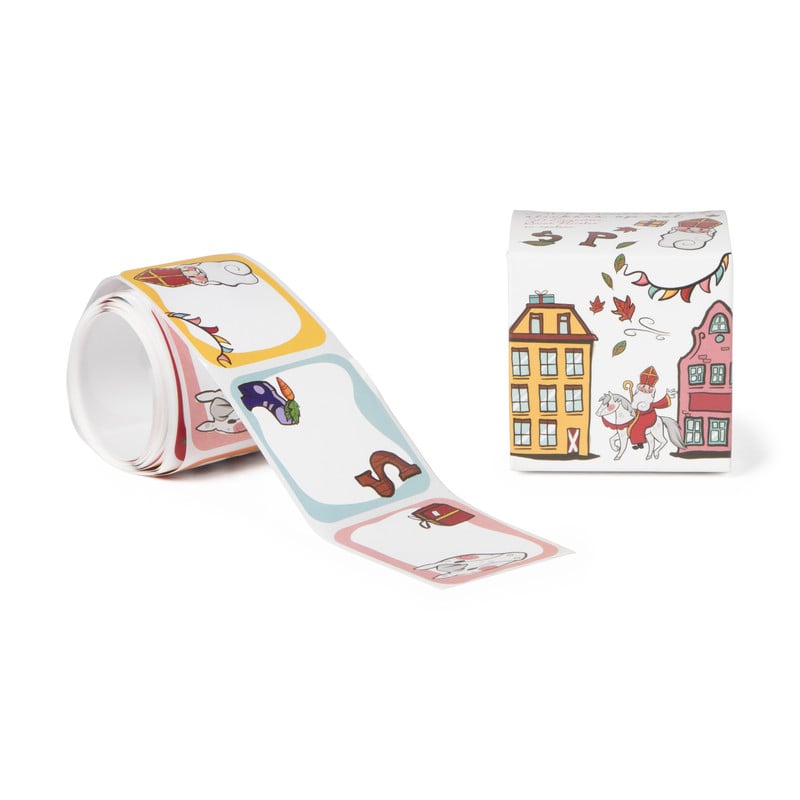Naamstickers op rol sint