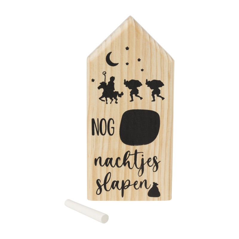 Aftelkalender voor Sinterklaas - 19.5x9x4 cm