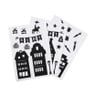 Raamstickers Sinterklaas - zwart - set van 3