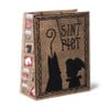 Cadeautasje Sinterklaas - bruin/zwart - 32.4x26x12 cm