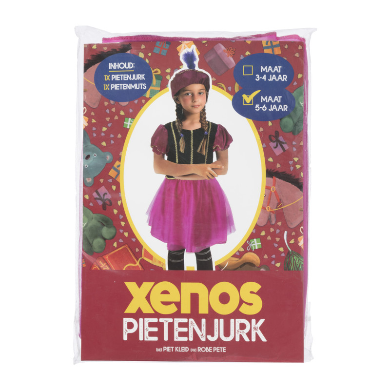 Pietenjurk - roze - 5-6 jaar