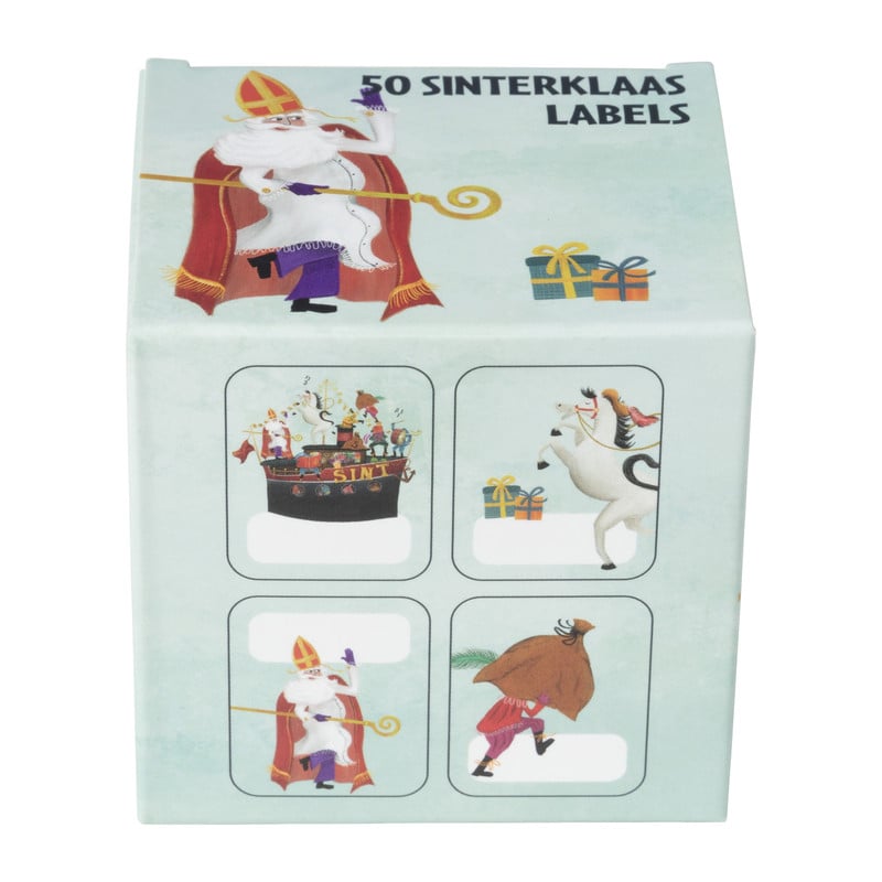 Naam stickers sint - papier - set van 50