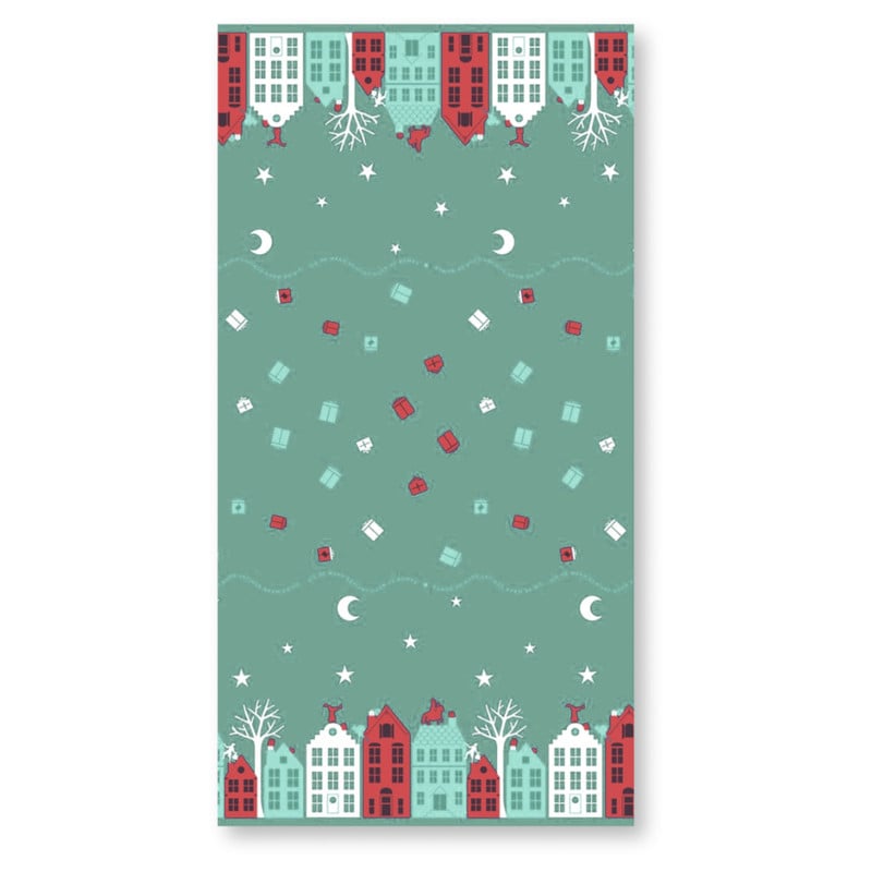 Tafelkleed Sinterklaas - blauw - 220x138 cm