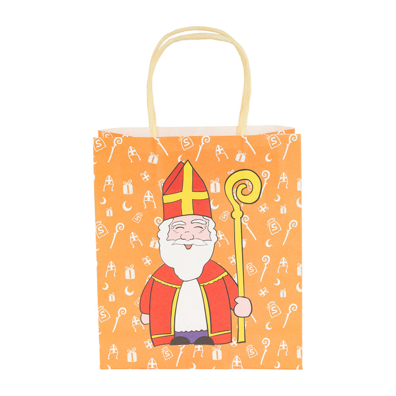 Cadeautasje sint - 18x21 cm - papier