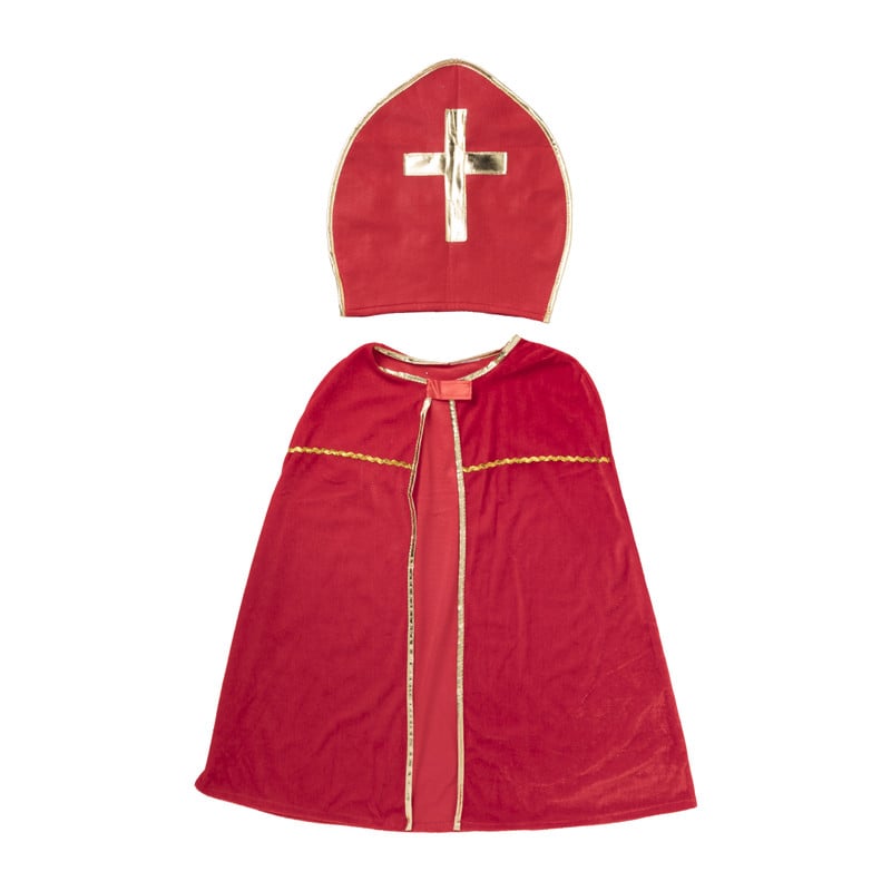 Sinterklaaspak - rood/goud - 3-7 jaar