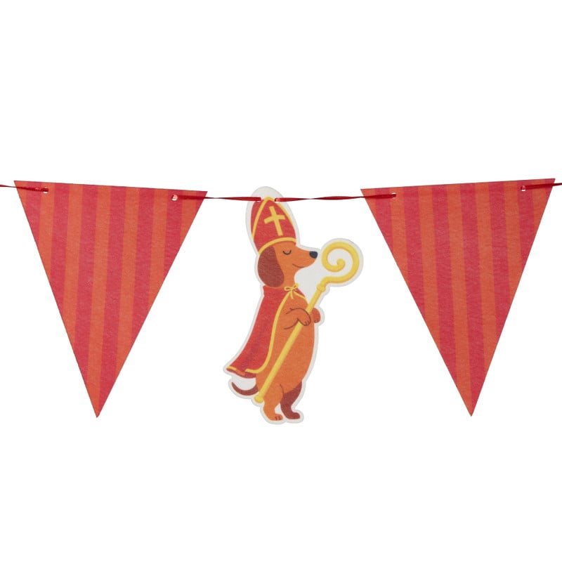 Slinger sint - stof en jute - 2 meter 