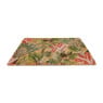 Deurmat bloemenprint - groen/roze - 60x40 cm 