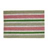Deurmat gestreept - groen/roze - 60x40 cm