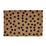 Deurmat stippen - zwart - 60x40 cm