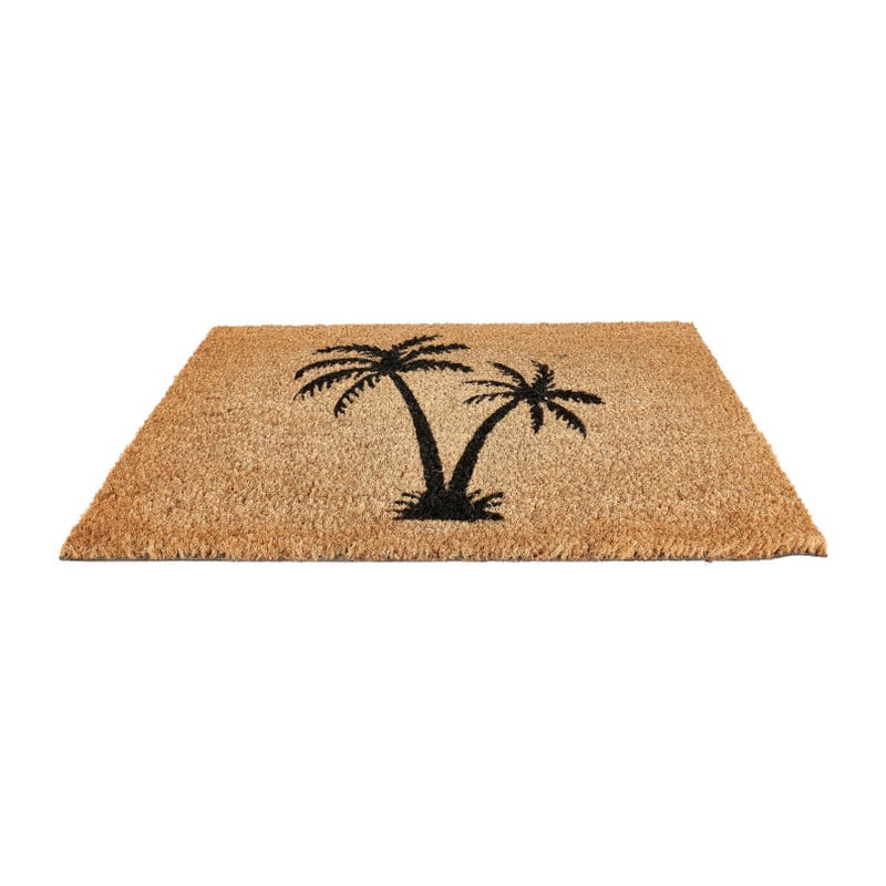 Deurmat palmbomen - zwart - 60x40 cm