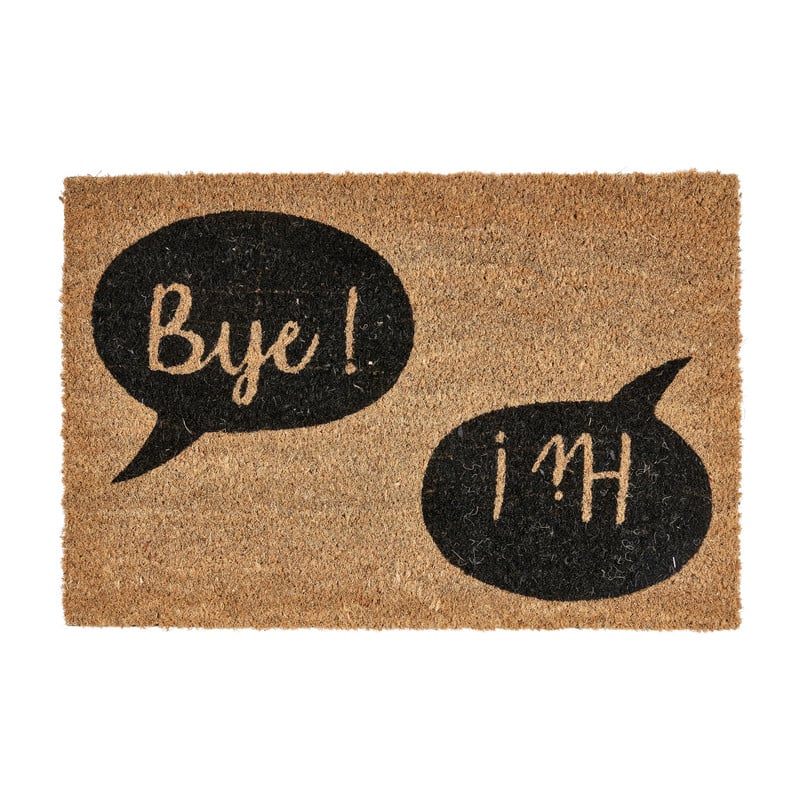 Deurmat HI/BYE - 60x40x1.5 cm