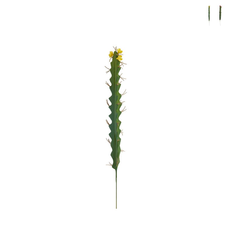 Cactus op prikker - 3.5x3.5x27 cm - diverse varianten
