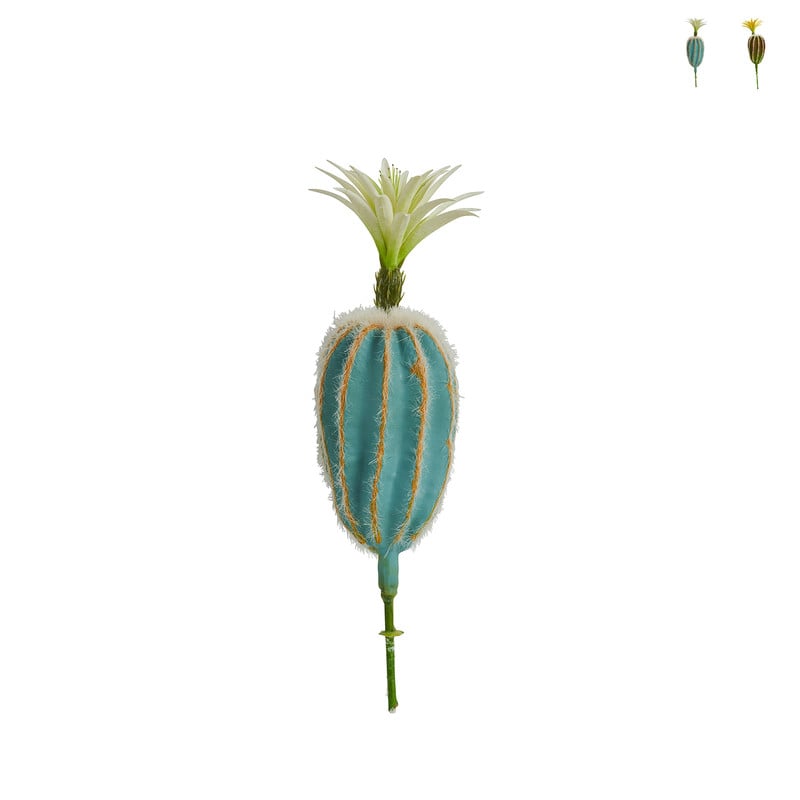 Cactus bol op prikker - 8x8x22 cm - diverse varianten