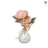 Vaasje met bloemen - diverse varianten - 17 cm