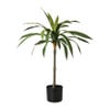 Kunstplant palm op lange steel - groen - ø15x90 cm