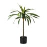 Kunstplant palm op lange steel - groen - ø15x90 cm
