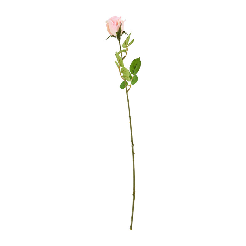 Kunstbloem mercedes roos - roze - 49 cm