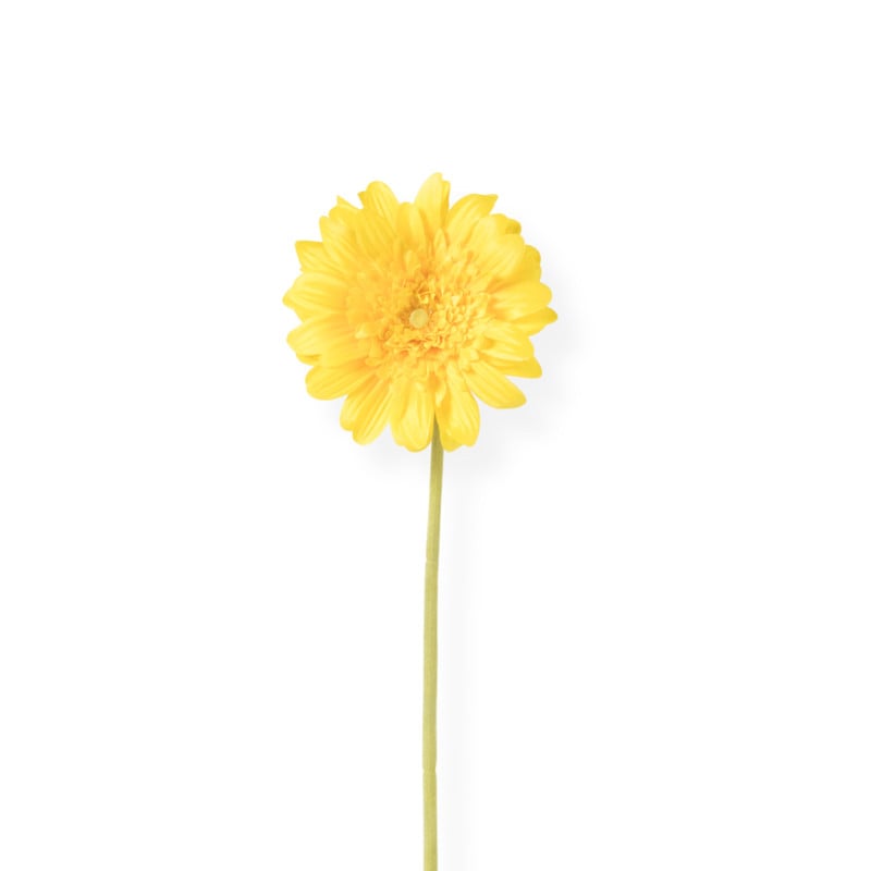 Kunstbloem gerbera - geel - 60 cm