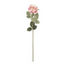 Kunstbloem roos - roze - 64 cm