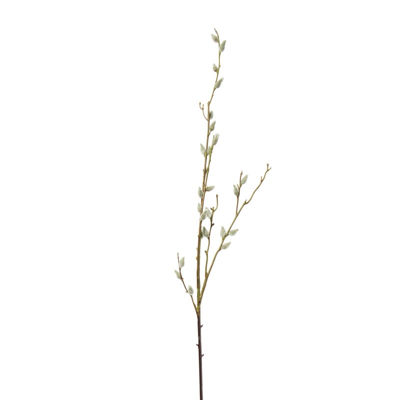 Kunsttak met bolletjes - groen - 96 cm
