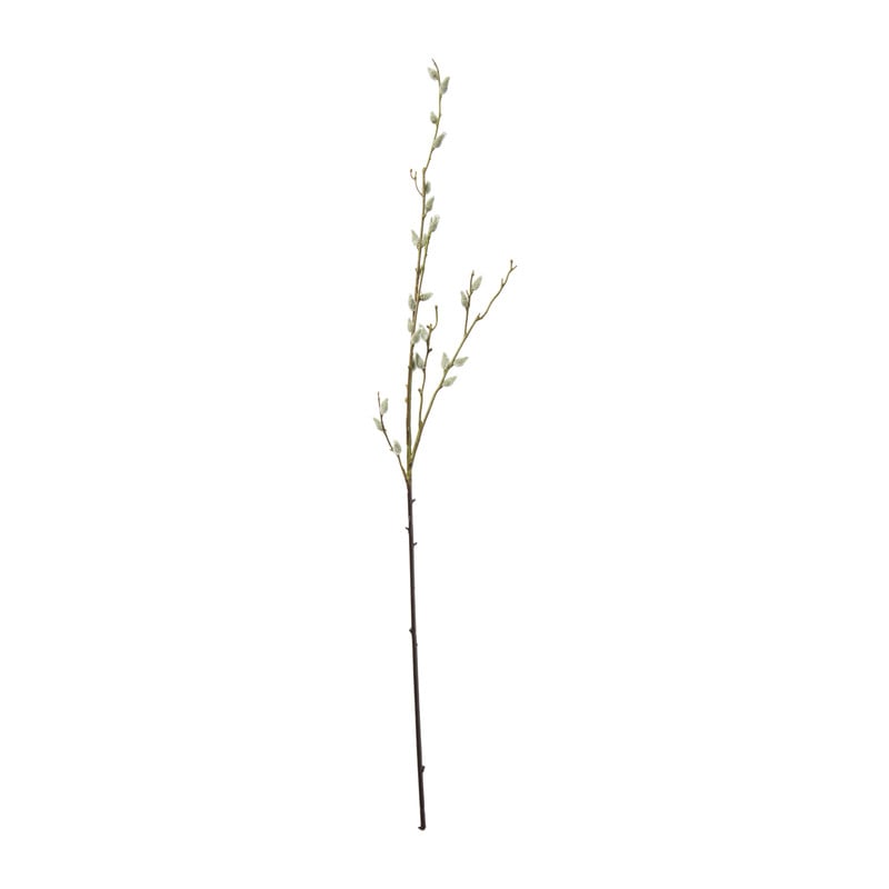 Kunsttak met bolletjes - groen - 96 cm