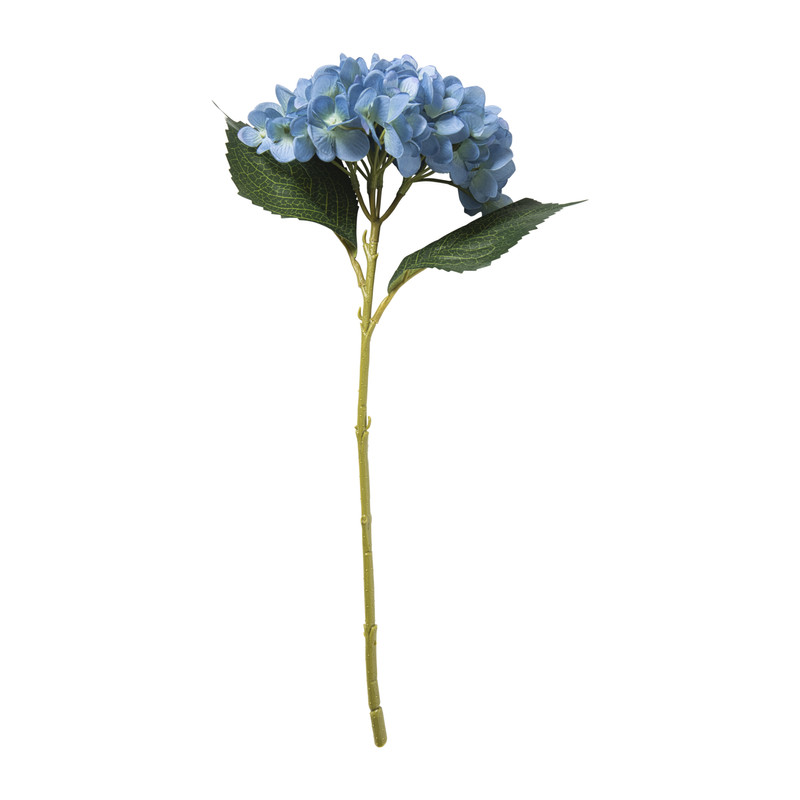 Kunstbloem hortensia - blauw - 46 cm