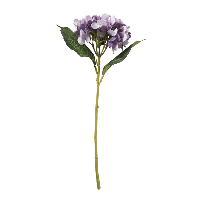 Kunstbloem hortensia - paars - 46 cm