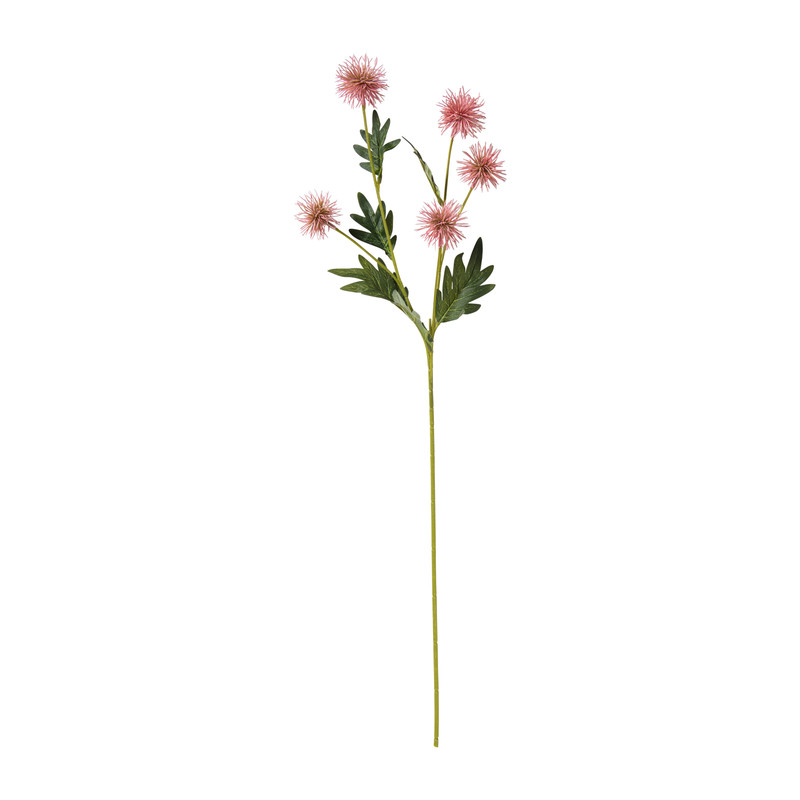 Kunstbloem chrysant - peach - 72 cm