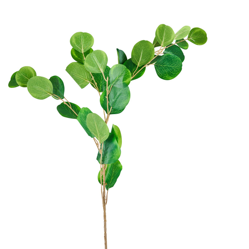 Kunsttak bamboe rond blad - groen - 90 cm