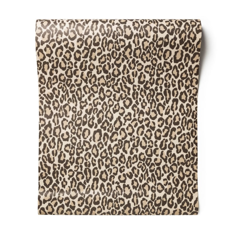 Behang luipaardprint - bruin 
