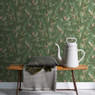 Behang tropische bladeren - groen 