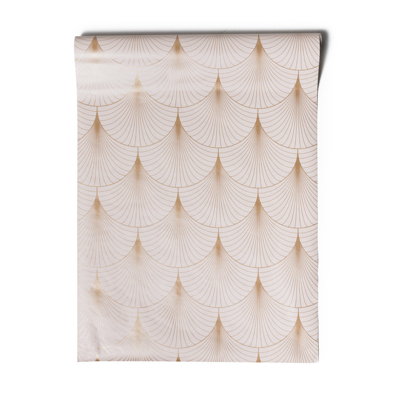 Behang art deco - roze 