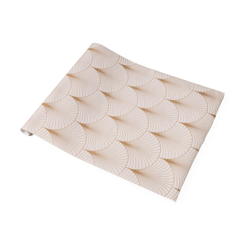 Behang art deco - roze 