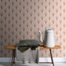 Behang art deco - roze 