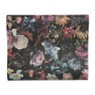 Behang bloemenprint - donkergroen