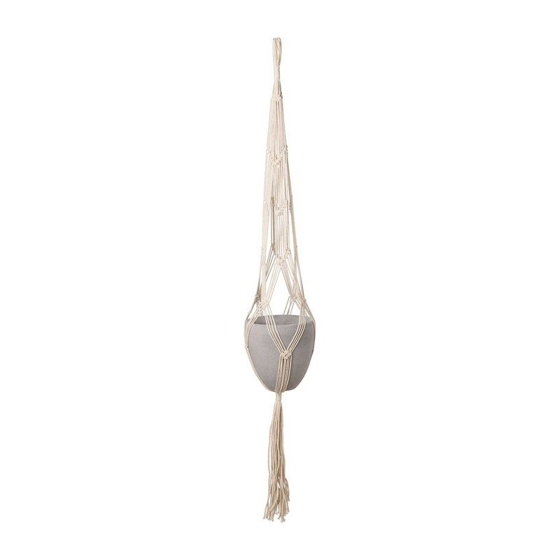 Macramé plantenhanger - naturel
