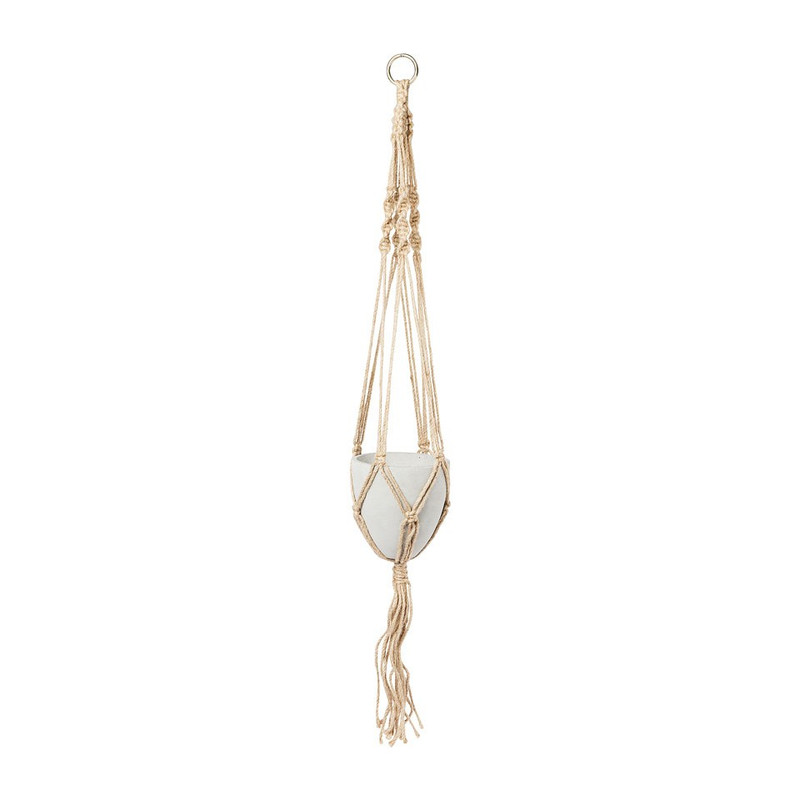 Plantenhanger macramé - naturel 