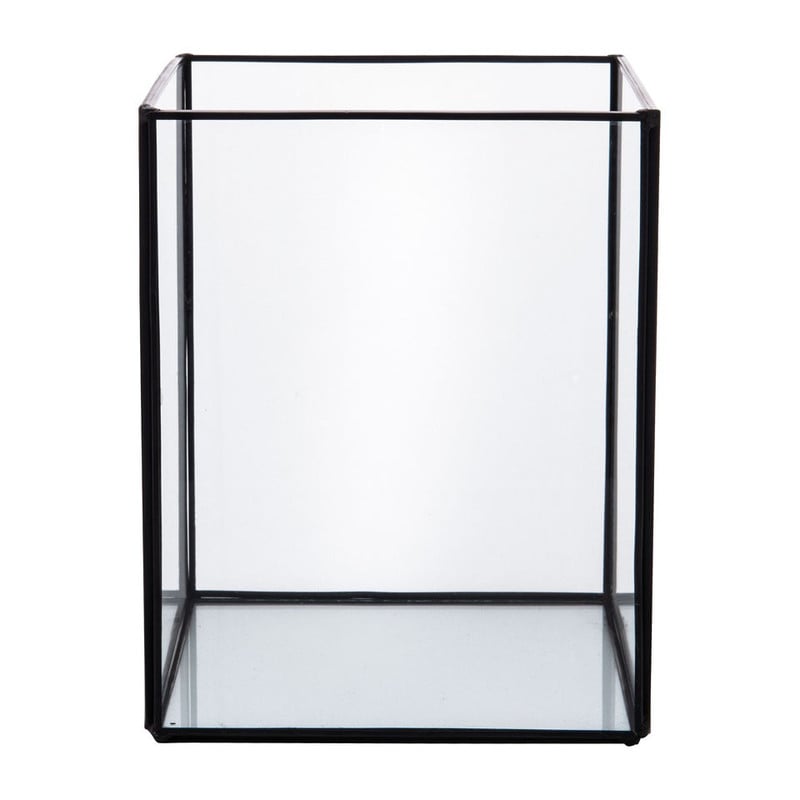 Terrarium vierkant - glas - 15x15x19 cm