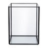 Terrarium vierkant - glas - 15x15x19 cm