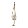 Plantenhanger glas macramé - 21x20 cm