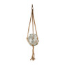 Plantenhanger glas macramé - 21x20 cm