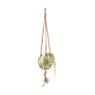 Plantenhanger glas macramé - 21x20 cm