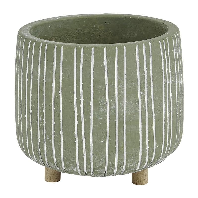 Plantenpot - groen- ø11x10 cm 