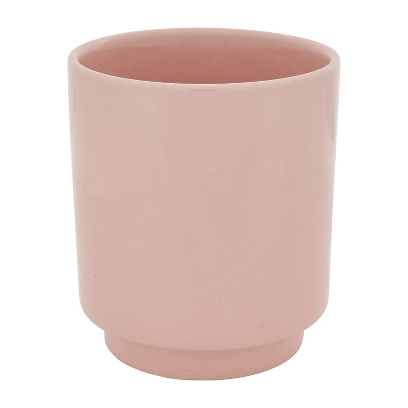 Keramiek plantenpotje - roze - ø9x10 cm