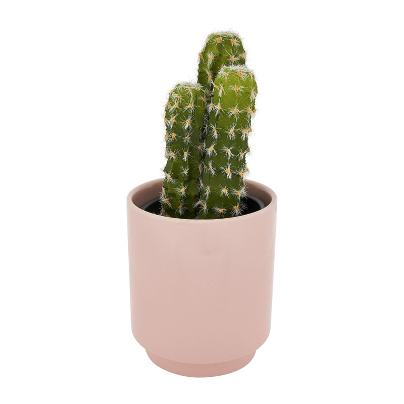 Keramiek plantenpotje - roze - ø9x10 cm