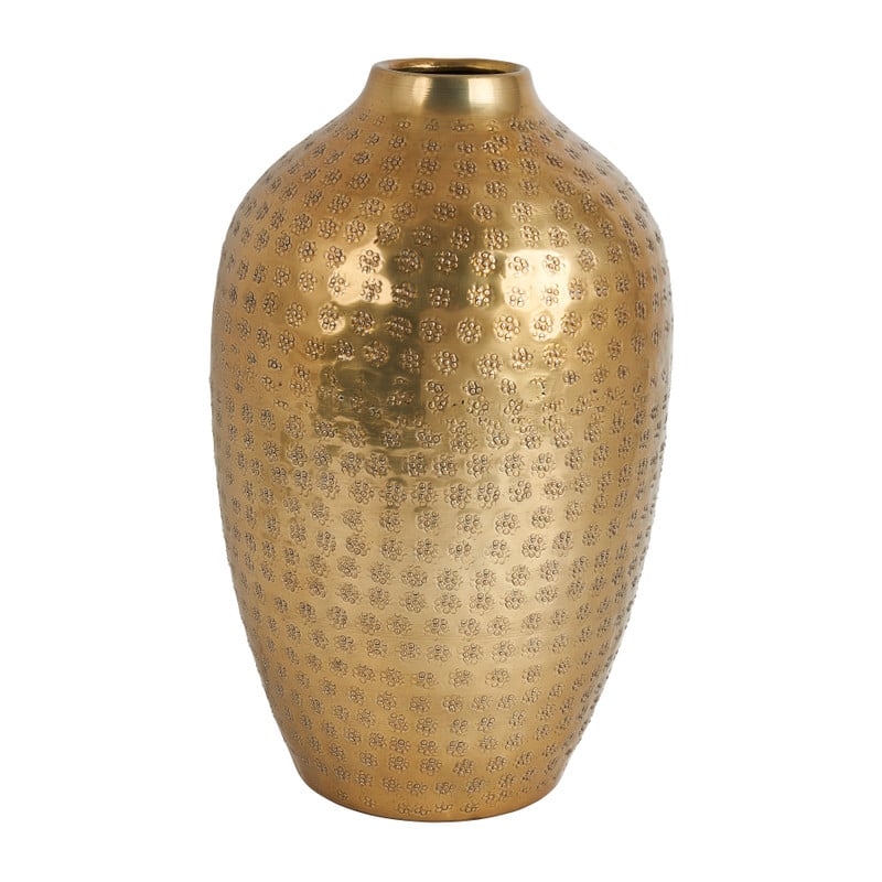 Vaas fles bol - goud - Ø20x32 cm