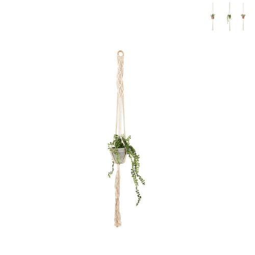 Macrame plantenhanger - diverse varianten - 110x5x0,5 cm