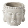 Plantenpot boeddha hoofd - cement - Ø14,5x13 cm