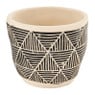 Plantenpot zwart/wit - diverse varianten - Ø12,5x12,5 cm
